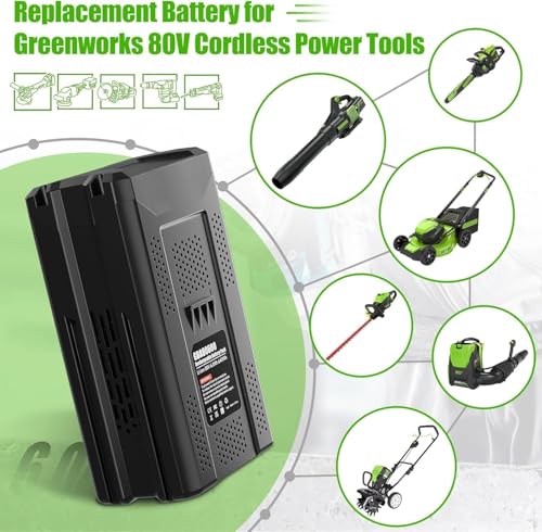 Bonacell 80V battery side profile showing rugged casing for heavy-duty use