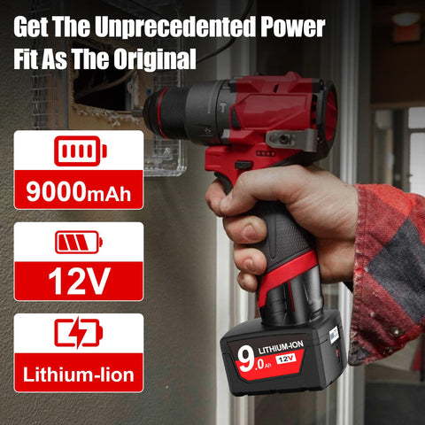 Bonacell Milwaukee 12V battery compatible with 48-11-2411 for versatile tool use.