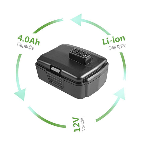 Bonacell Ryobi-compatible battery set in packaging ready for installation.