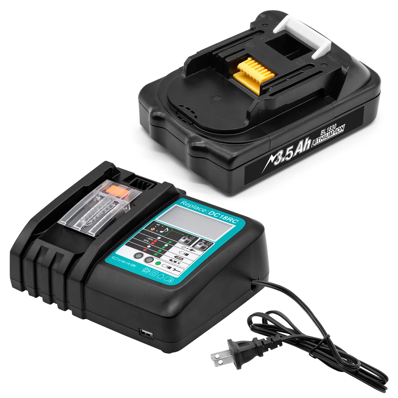 Bonadget 3.5Ah Makita 18V battery ready for extended job-site use