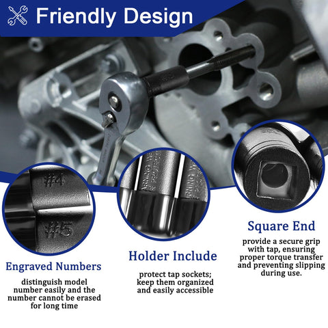 Bonbo 70500 socket 4 — MCTI standard taps through 1/2 inch compatibility.