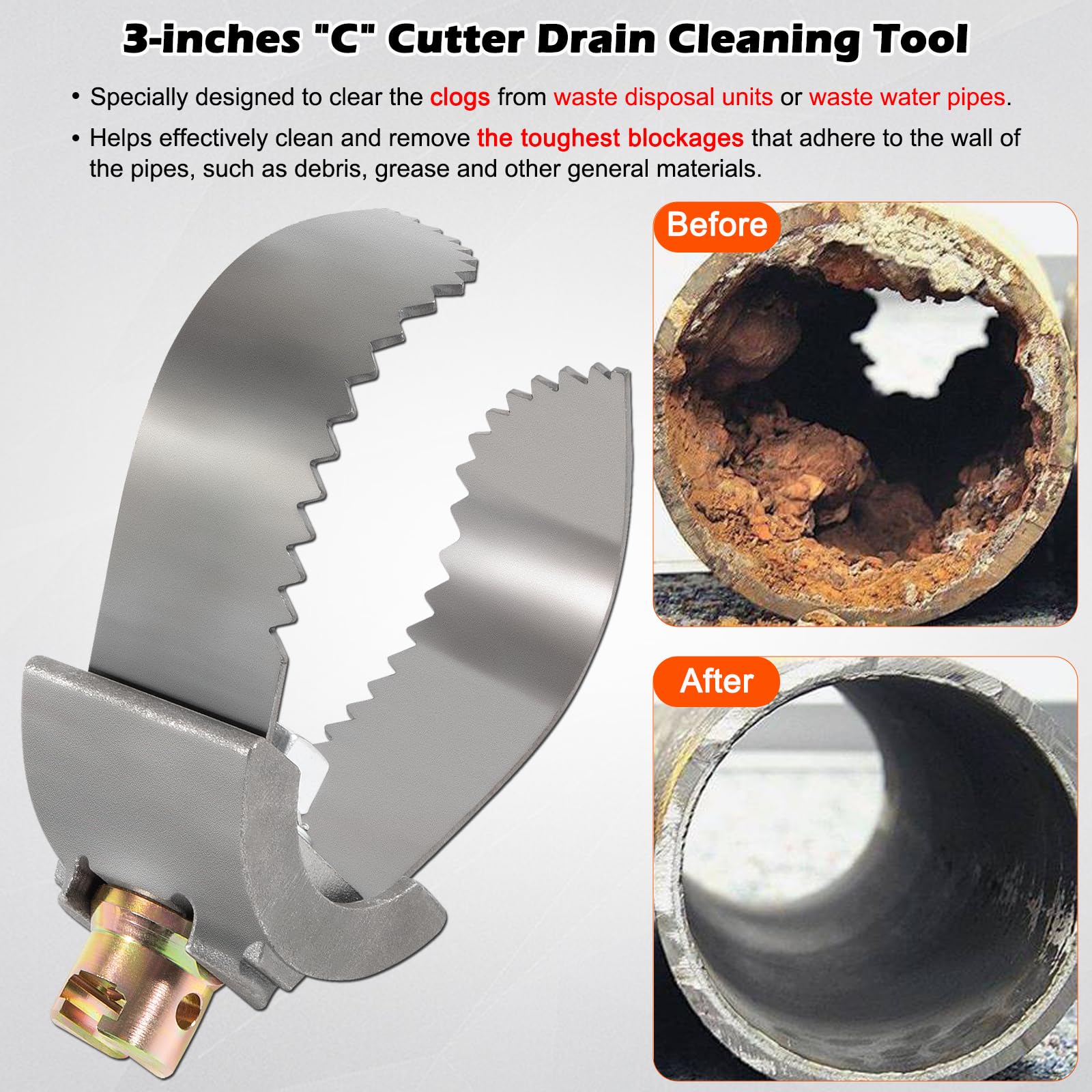 Bonbo cutter showing compatibility with Ridgid drum machines K-400 K-3800 K-50.