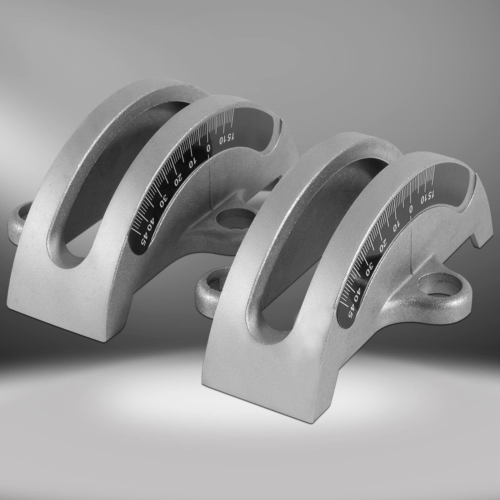 Visible degree scale aids quick adjustment of table angle.