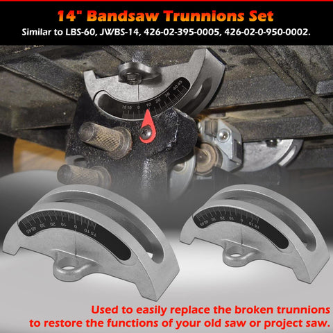 Bonbo aluminum alloy trunnions set provides sturdy, corrosion-resistant support.