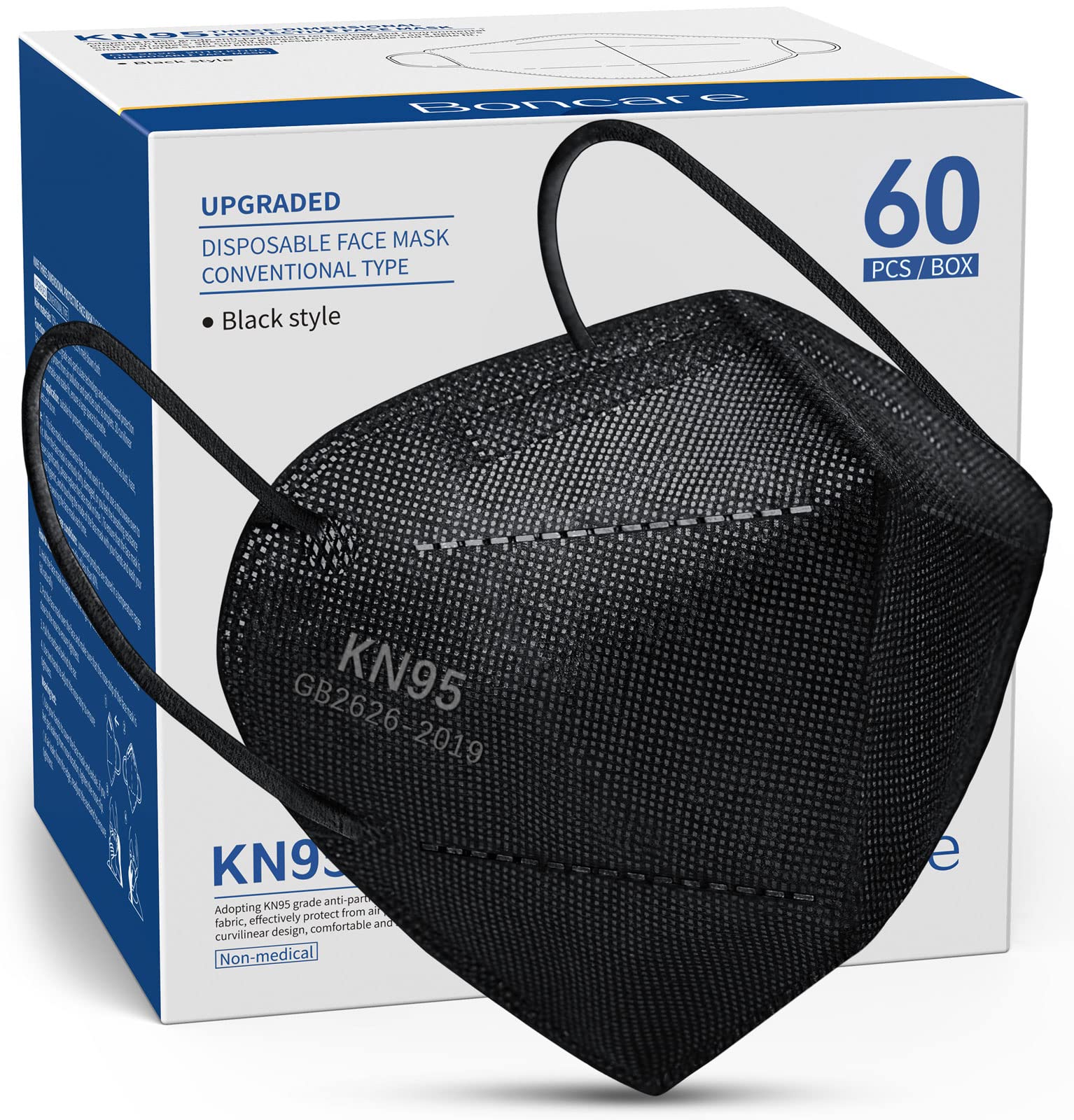 Boncare KN95 masks with 5-layer protection for dependable daily filtration.