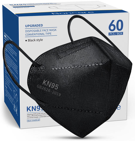 Boncare KN95 masks with 5-layer protection for dependable daily filtration.
