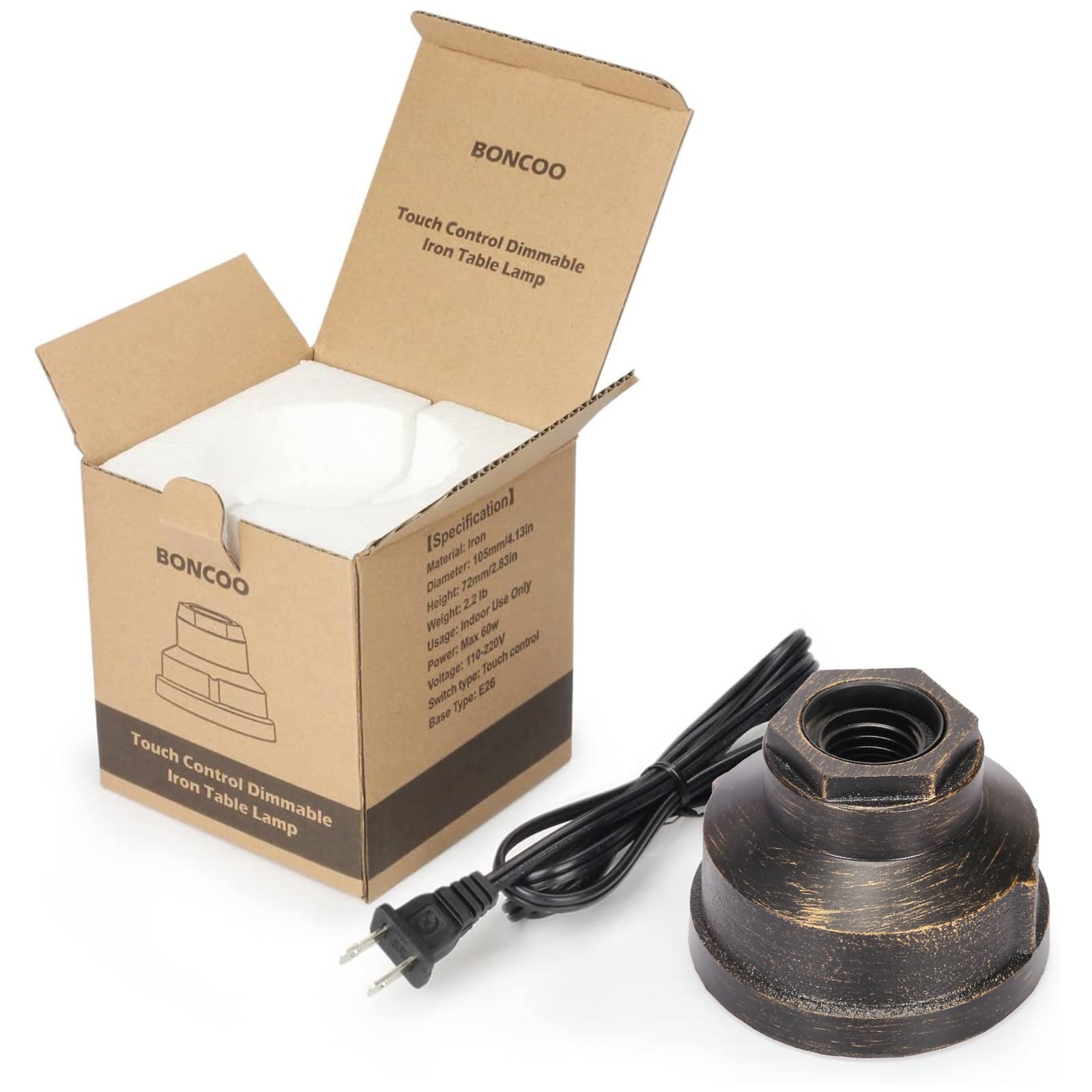 Boncoo 1500mm cord offers flexible placement options