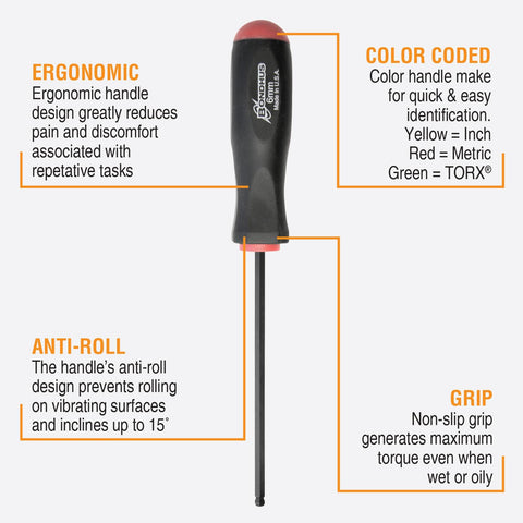 Bondhus balldriver blades with ProGuard finish for durability