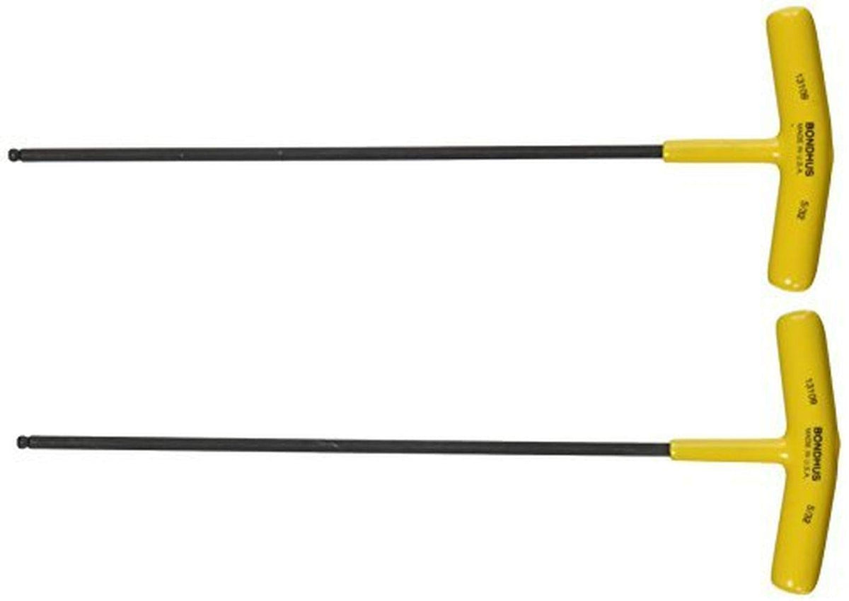 Bondhus 13109 ball-end T-handle with ProGuard finish for angled fastener work.