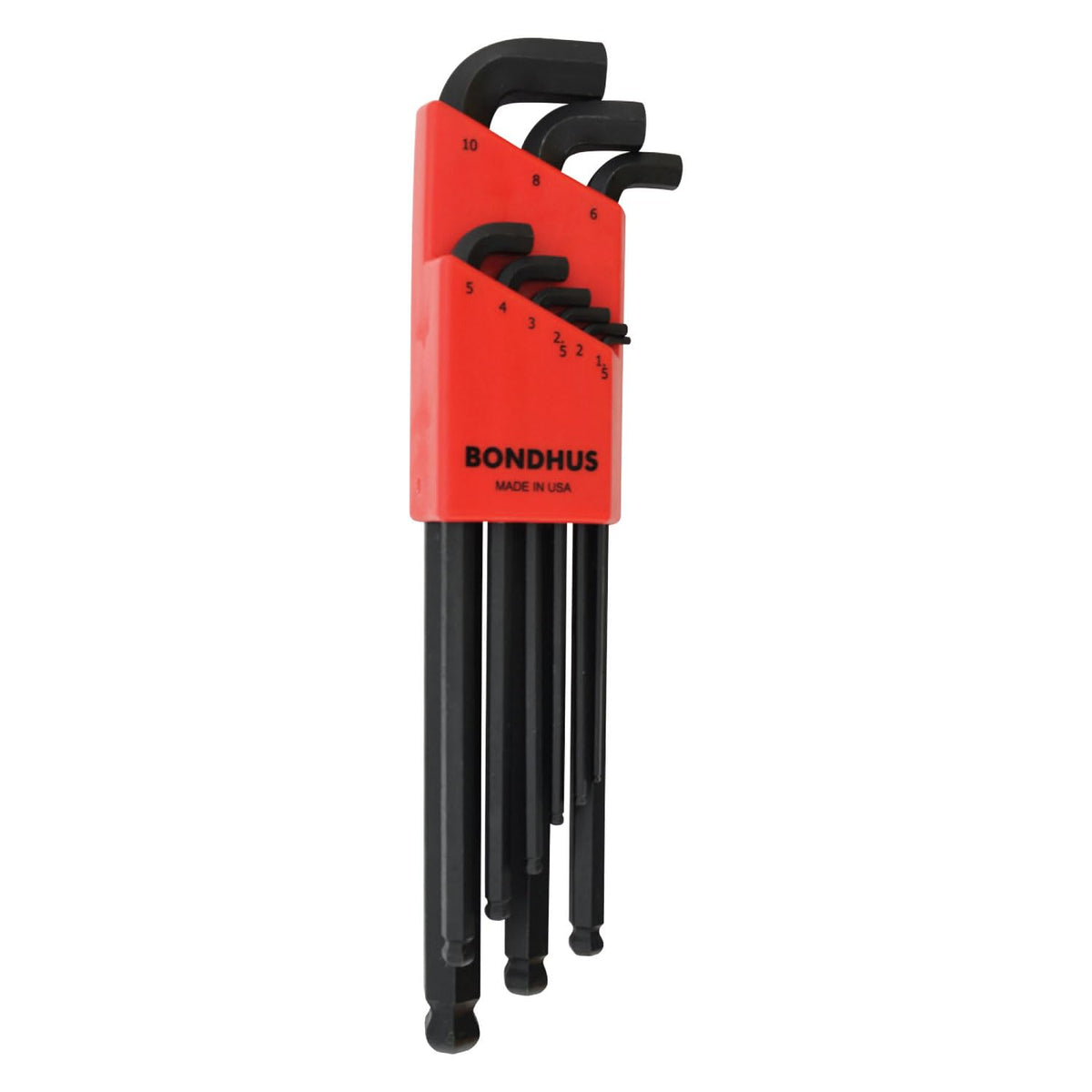 Bondhus 16599 stubby Balldriver L-wrench with 25-degree angle entry for tight spaces.
