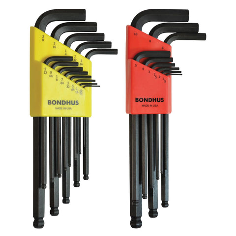 Bondhus 20199 Balldriver L-Wrench ready for angled access to recessed screws.