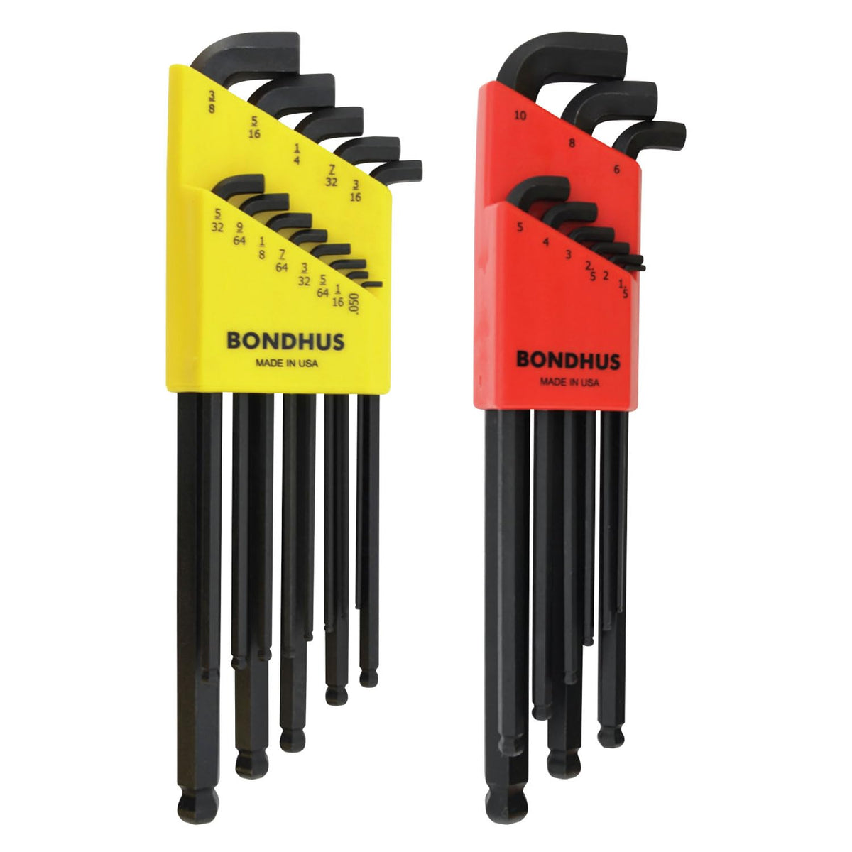 Bondhus 20599 stubby ball end hex key with angle entry for tight spaces.