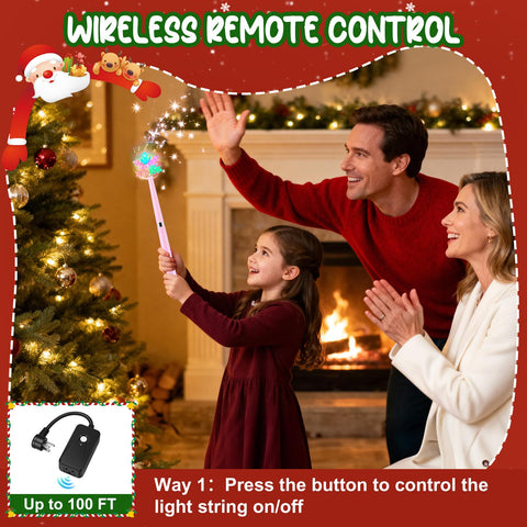 Bonfix wireless remote outlet setup demonstrating easy setup and remote control.