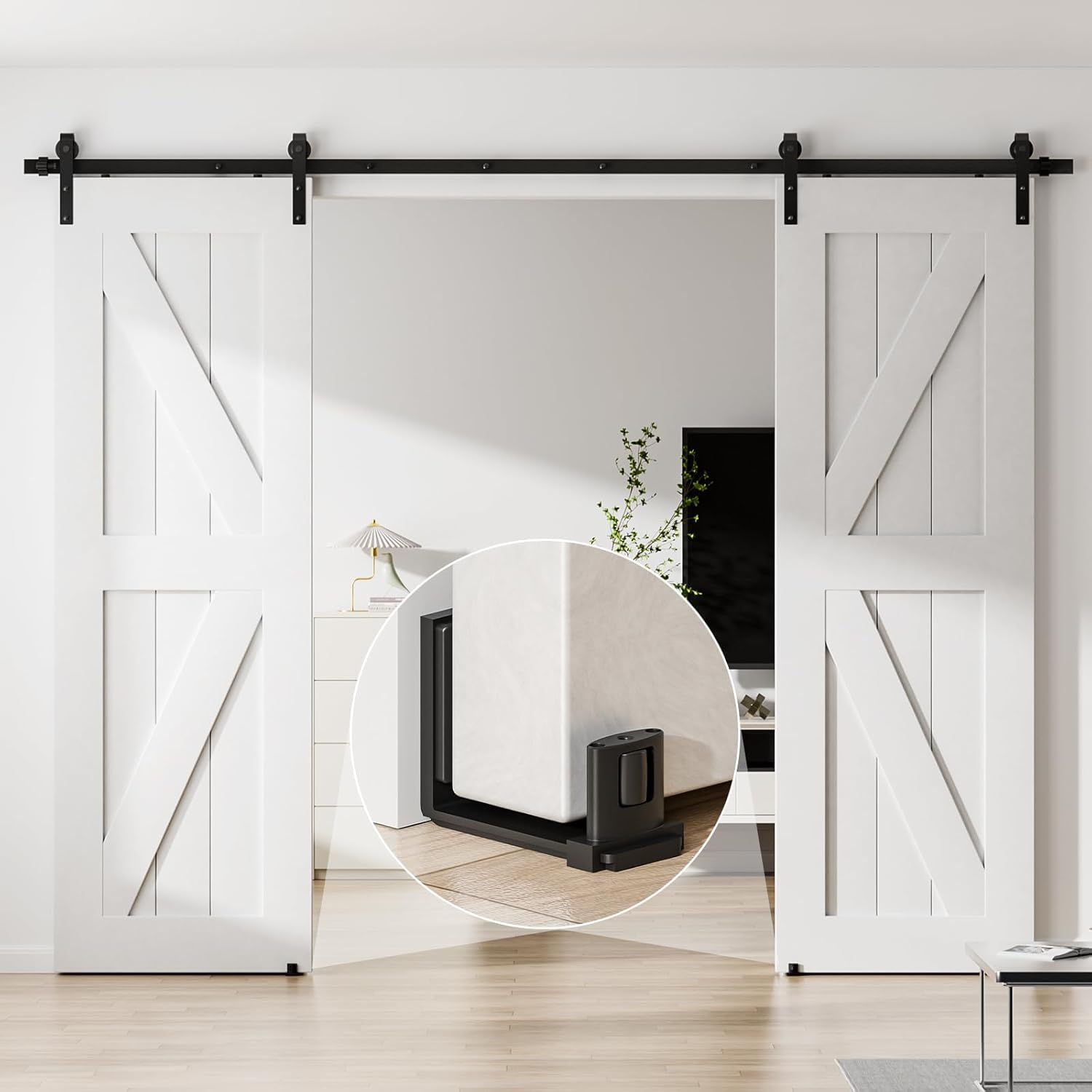 BONIKLUBA concealed pulleys reduce friction for quiet operation.