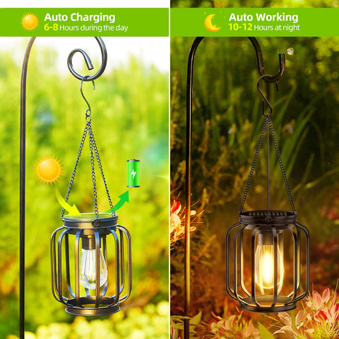 BONLION weatherproof lanterns stand up to rain and wind for year-round use.
