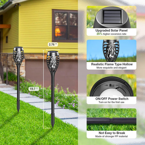 BONLION 10-pack lights brighten pathways and gardens
