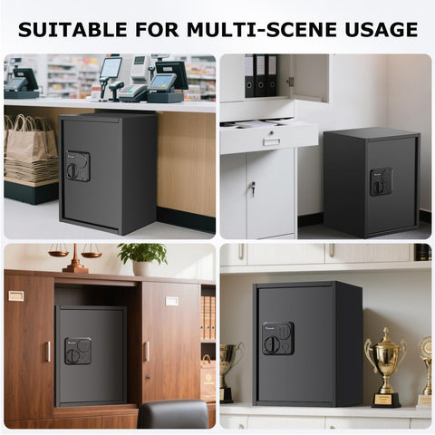 Bonsaii safe box contents including shelf and mounting hardware