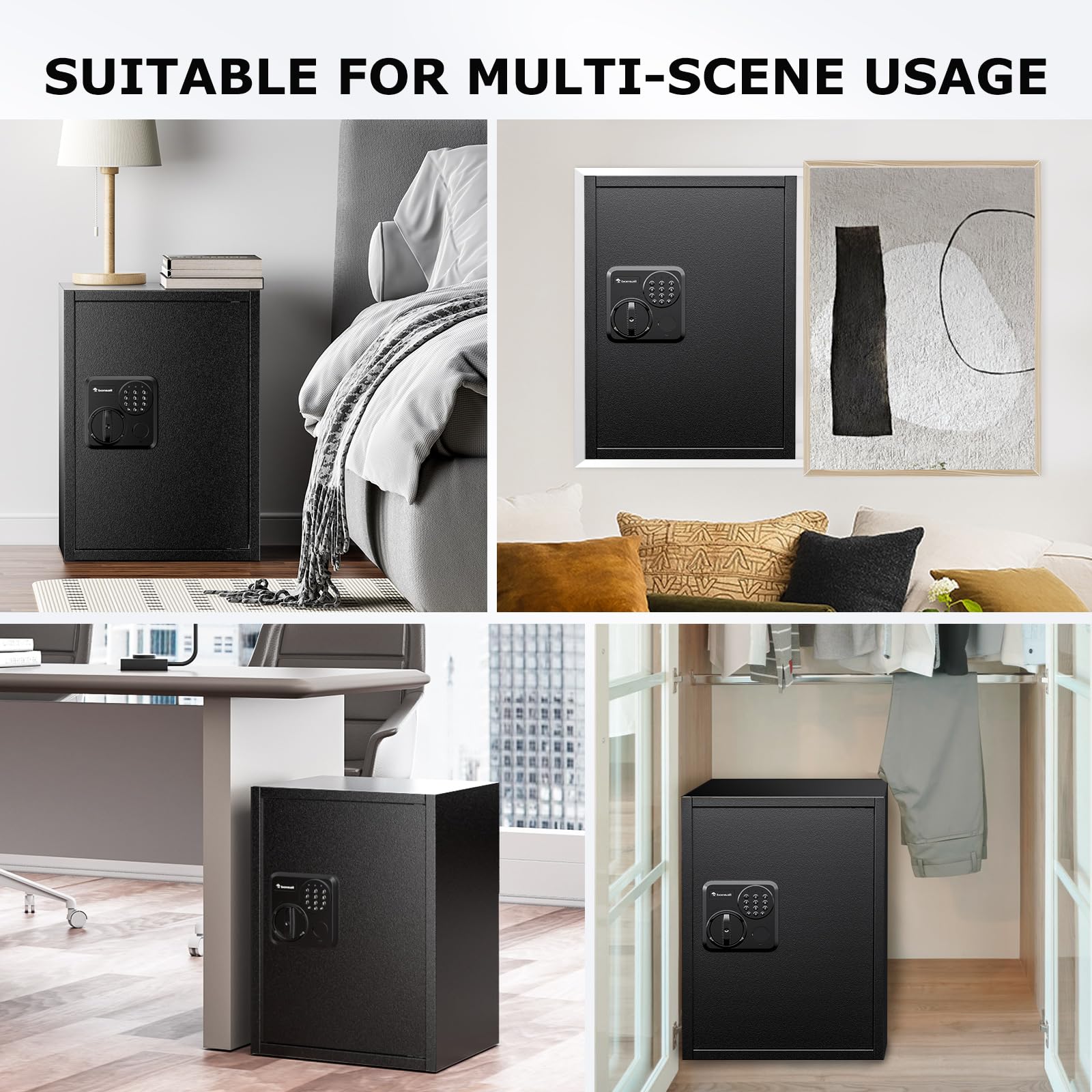 Bonsaii large safe in hotel or office setting.