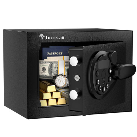 Bonsaii Safe Box with electronic keypad for quick secure access.