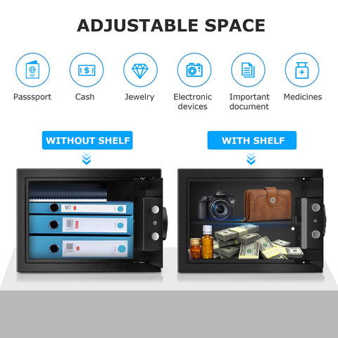 Bonsaii Safe Box electronic keypad emphasizes quick access control.