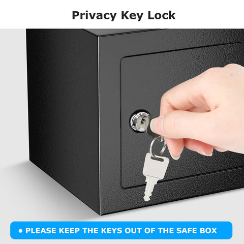 Bonsaii Safe Box installed under a drawer for discreet security.