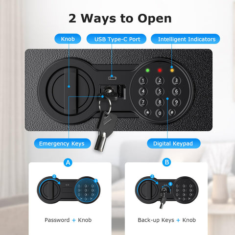 Bonsaii USB-C port powers the lock for reliability