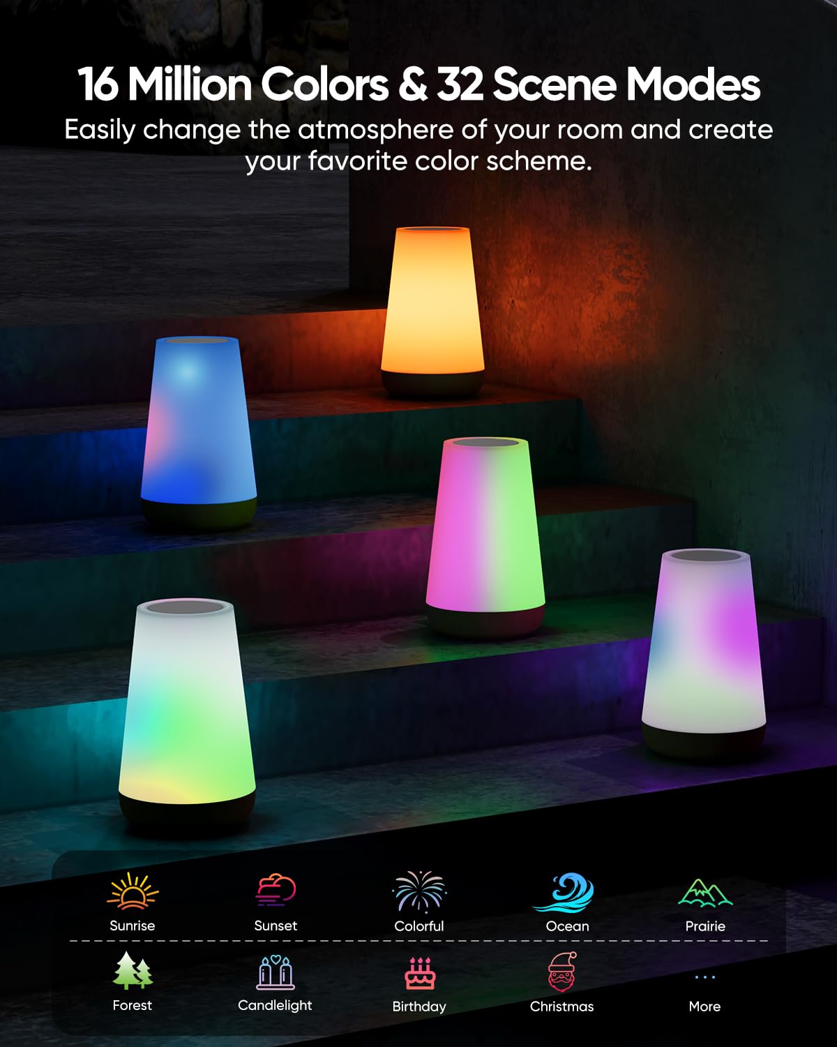 Bonsery eye-safe dimmable light ideal for nurseries and late-night routines.