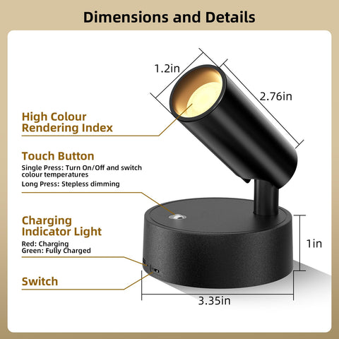 Bonsery 2-pack uplights offer flexible, cord-free styling for multi-area lighting.