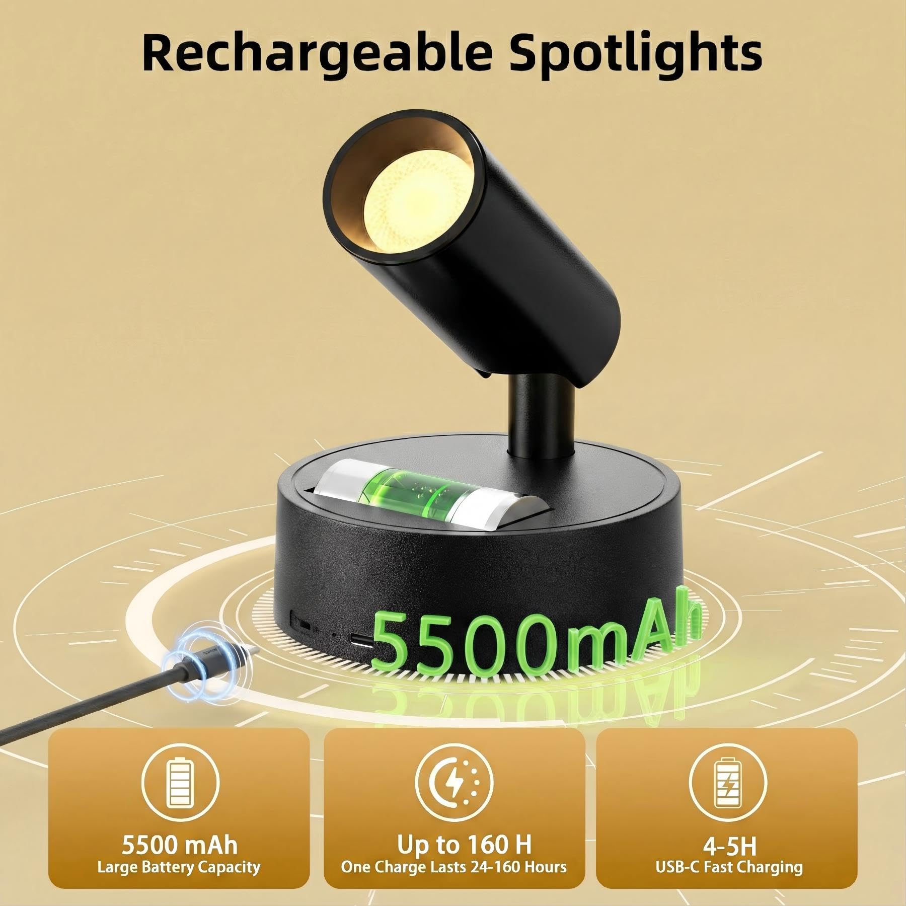 Bonsery 3000K-6500K three-color light supports warm to cool tones for different moods.