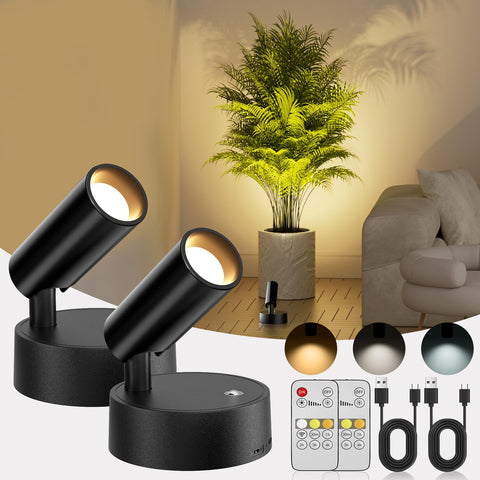 Bonsery spotlights indoor with remote dimming and 3CCT create gallery-ready lighting for artwork.