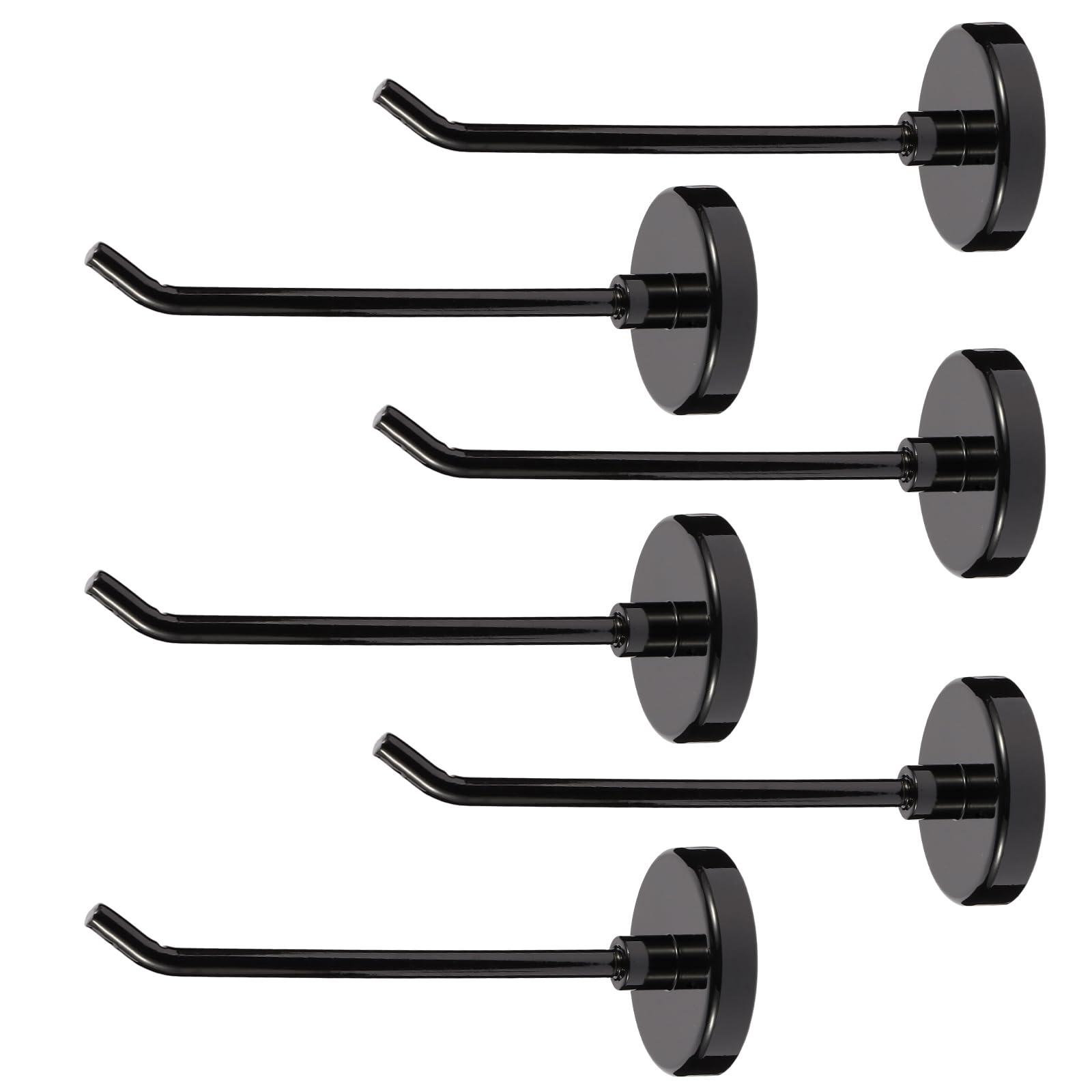 Bonsture 6-piece magnetic hooks pack for versatile organization on walls.