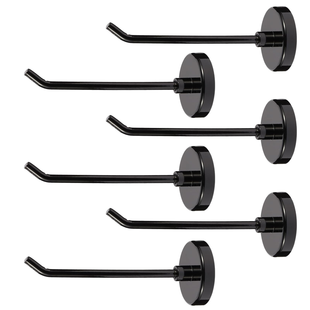 Bonsture 6-piece magnetic hooks pack for versatile organization on walls.