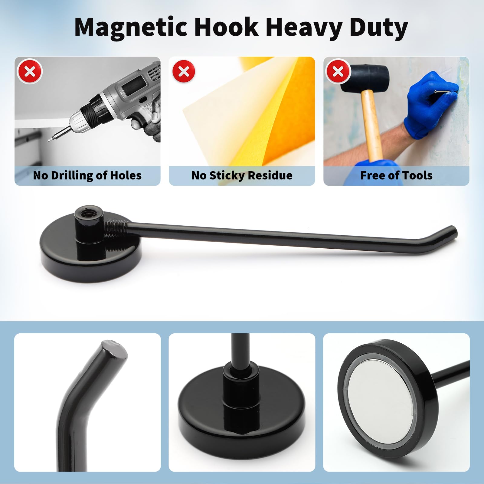 Bonsture anti-slip hook prevents items from slipping or falling.
