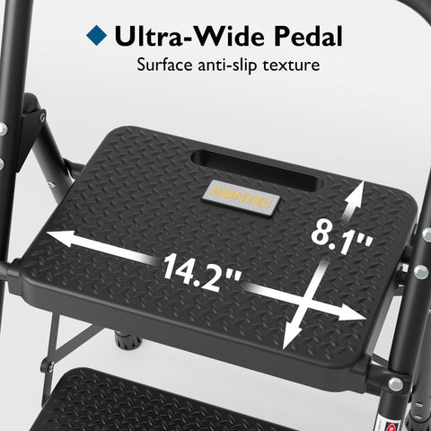 BONTEC ladder handrail with soft grip for comfortable climbing