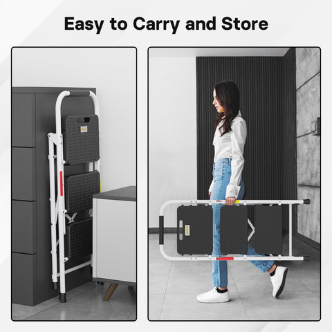 BONTEC 3-Step Ladder arrives ready to use with no assembly