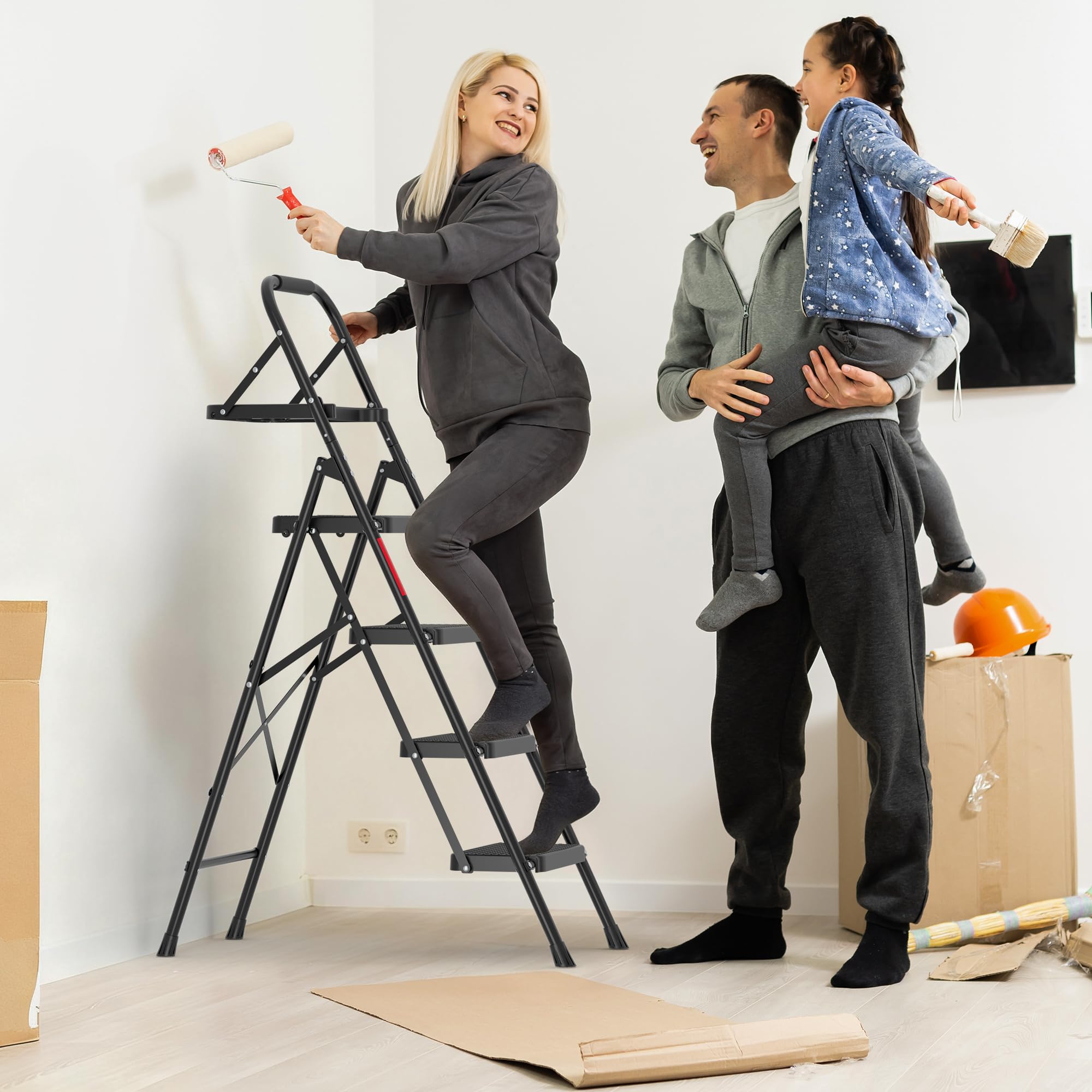 BONTEC ladder handrail with soft sponge provides a comfortable, secure grip