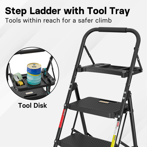 BONTEC ladder ready for home or work tasks, versatile and portable