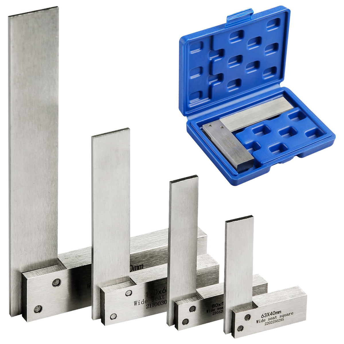 Boomgood Machinist Square 63x40mm for precise layout and straightness.