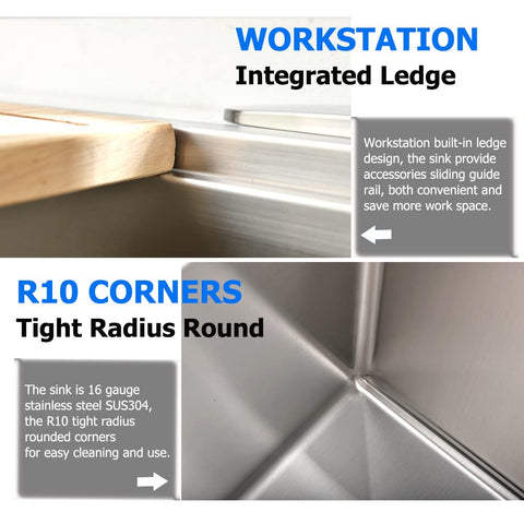 BoomHoze 16-gauge stainless steel finish resists scratches and stains.