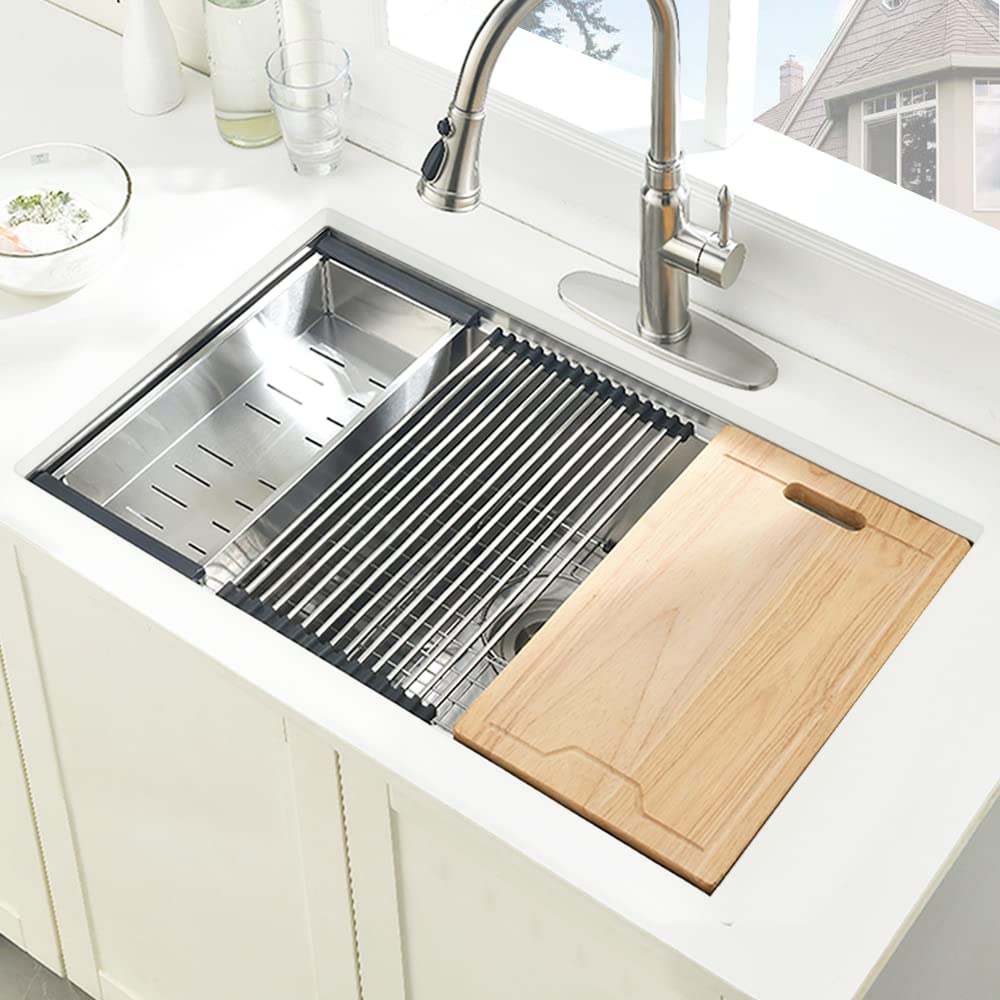 BoomHoze workstation ledges showing built‑in accessories for easy prep.