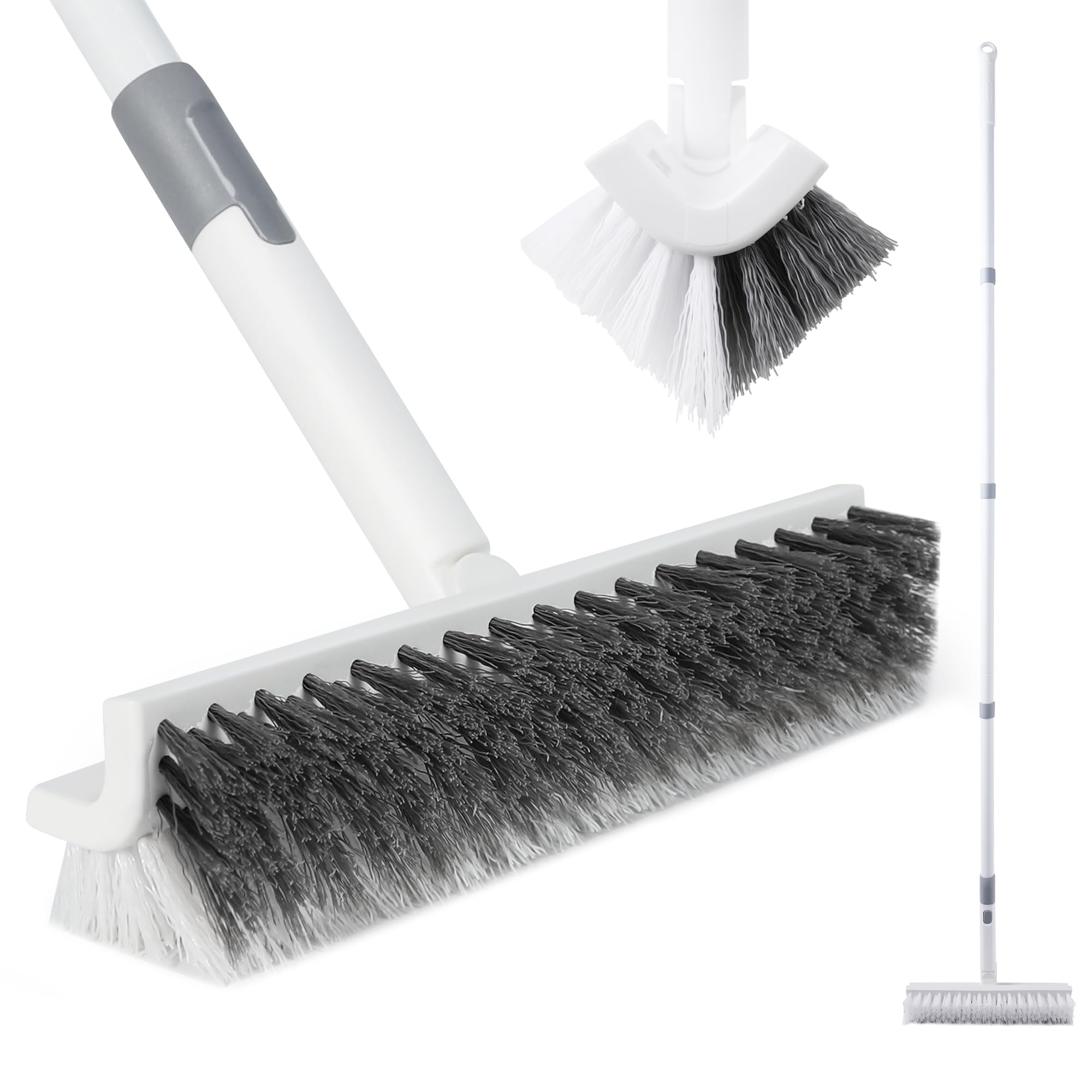 BOOMJOY grout brush with long handle reaches tight gaps for thorough cleaning