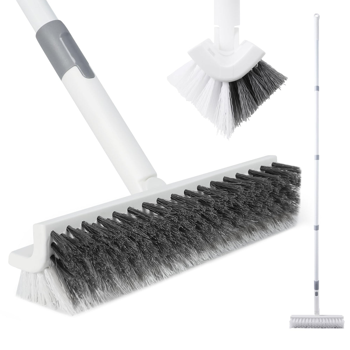 BOOMJOY grout brush with long handle reaches tight gaps for thorough cleaning