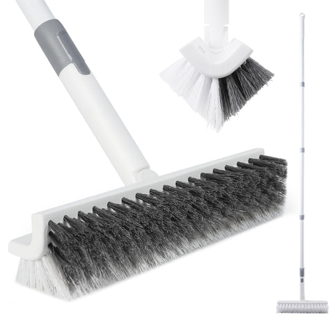 BOOMJOY grout brush with long handle reaches tight gaps for thorough cleaning