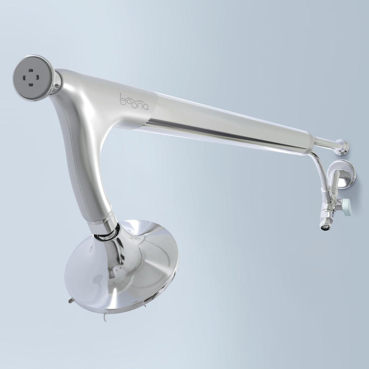 BOONA Original Tandem Shower two heads deliver shared high-pressure spray for couples
