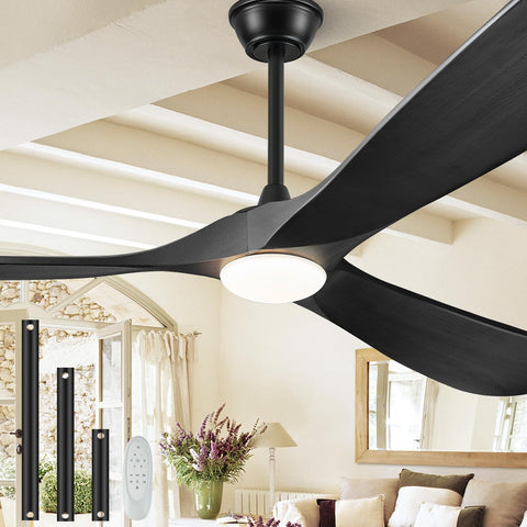 BOOSANT 52inch wood outdoor fan with light for broad patio airflow and illumination