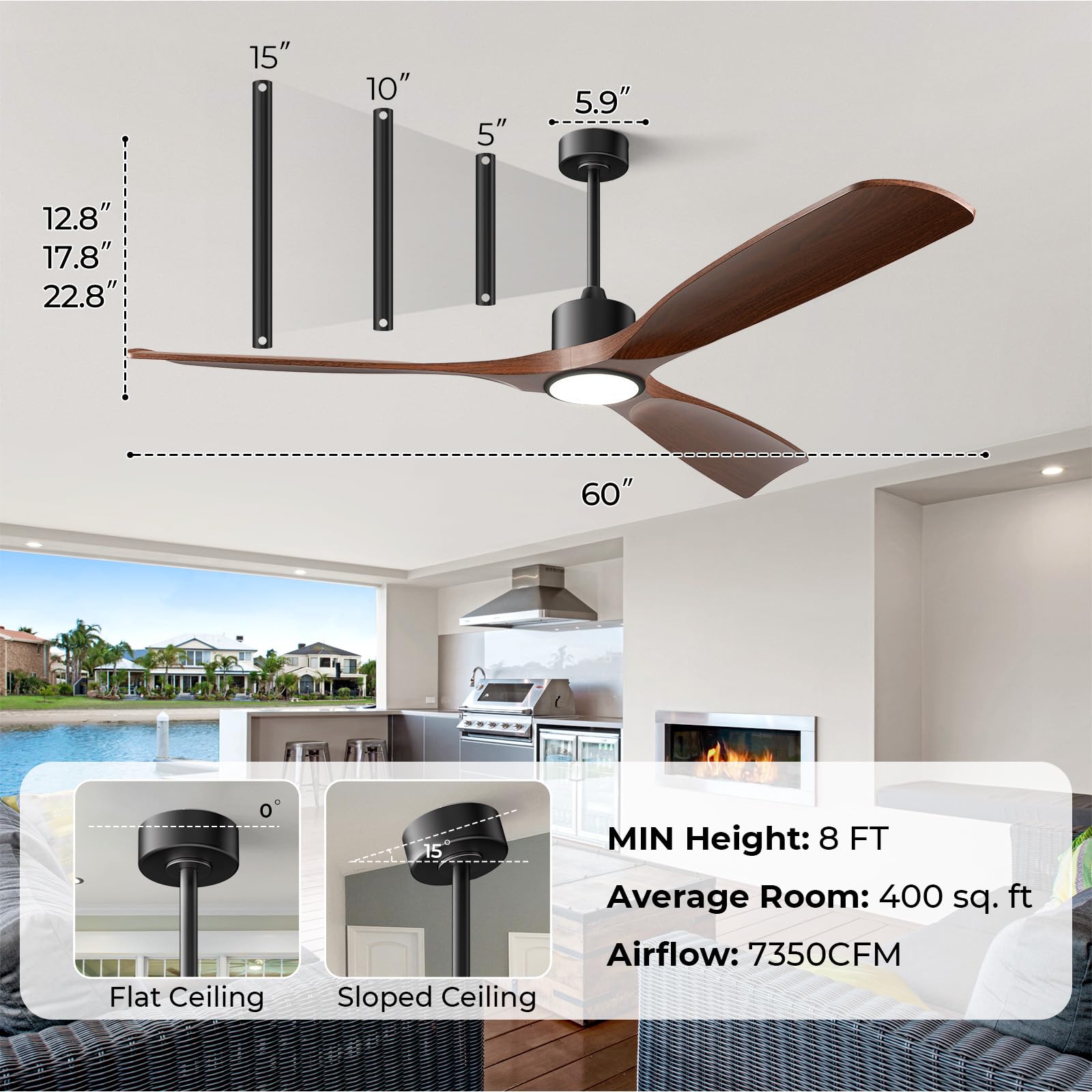 BOOSANT ambient light with 3000K–6000K options for mood