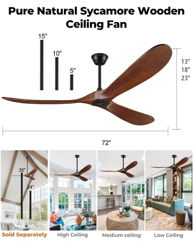 BOOSANT easy installation with multiple downrod lengths for various ceilings