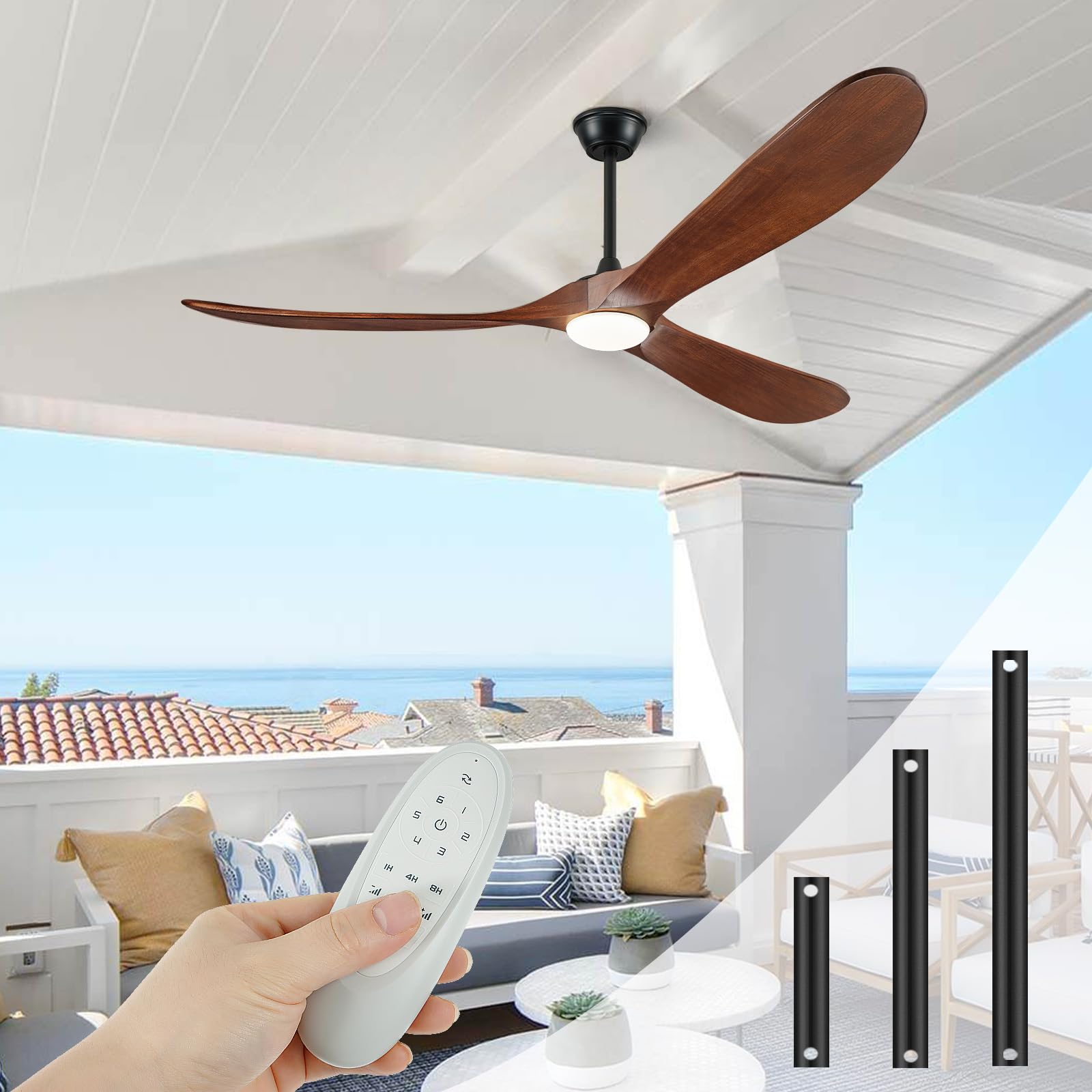 Whisper-quiet, wobble-free performance of BOOSANT ceiling fan