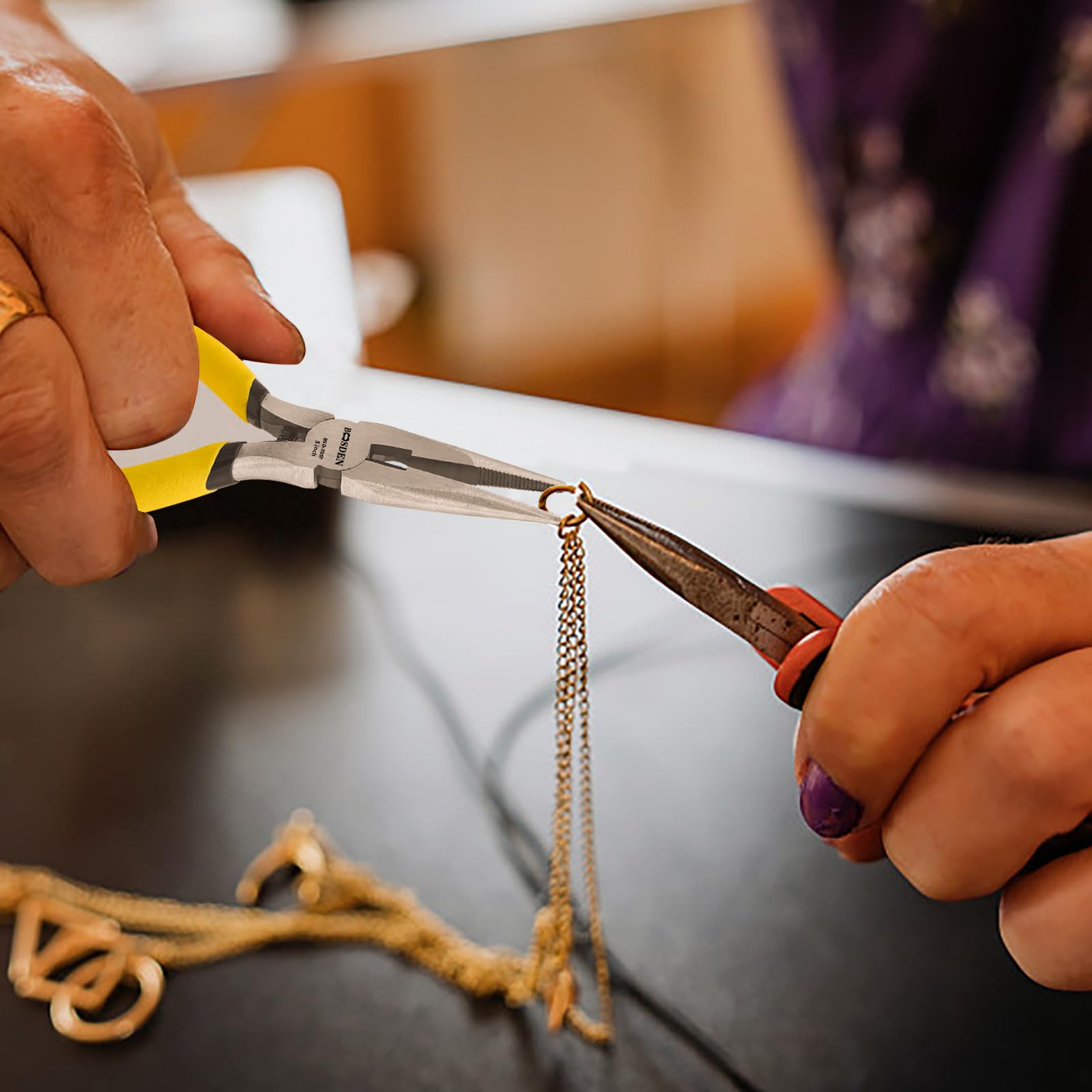 BOOSDEN long nose pliers enable precise wire bending for jewelry or electronics
