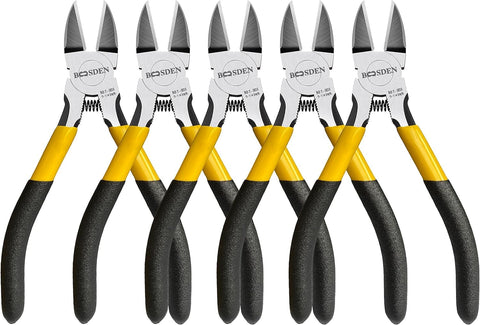 BOOSDEN 5-inch wire cutters set — full packaging, ideal for jewelry making and crafting.